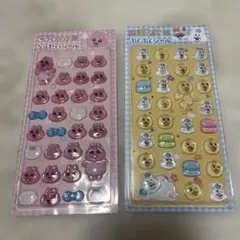 おぱんちゅうさぎ、んぽちゃむ ぷくぷくシール 2セット　送料込み