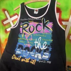 90s vintage ROCK the DOCKS ブラック タンクトップのサムネイル