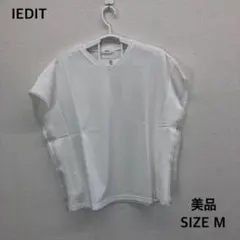 美品⭐IEDIT ホワイト Vネック Tシャツ M