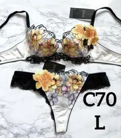 ☆新品 C70 L サルート 02G ブラ＆ショーツ セット GB - メルカリ