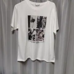 Linoluce フォトプリント 半袖Tシャツ ホワイトのサムネイル