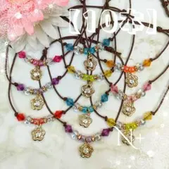 【バリュー価格Puti】金色お花のチャーム②10本☆トリミングチョーカー