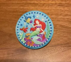 ディズニー刺繍缶バッジ　リトルマーメイド