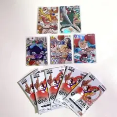 ラウンドワン×ONE PIECE コラボ ワンピースカード 5枚 おまけシール付 ラウンドワン×ONE PIECE コラボ ワンピースカード 5枚 おまけシール付