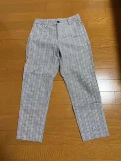 ア*ア様 【ハニーズ】グレー チェック柄 スリムフィットパンツMサイズのサムネイル