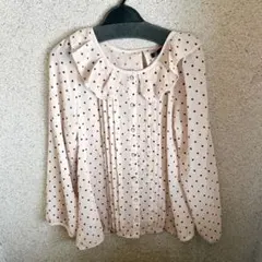 【ほぼ新品】シースルーのベージュブラウス