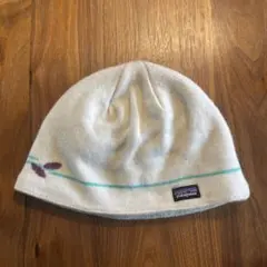 patagonia フクロウ刺繍 ニット帽　6-10Y