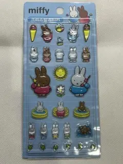 【韓国限定日本未発売】miffy＊ミッフー＊ボンボンドロップ風＊立体シールブルー