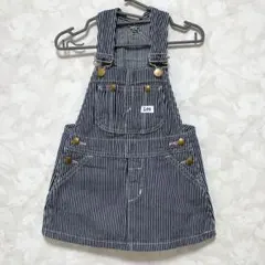 【美品】Lee デニム ジャンパースカート オーバーオール ワンピース 90cm