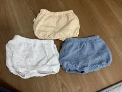 ベビー服 ボトムス かぼちゃパンツ3点セット　3-6M