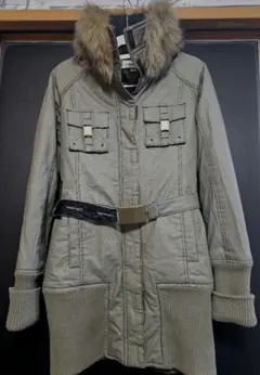 Tommy girl トミーガール☆カーキ☆ファー付きモッズコート☆ミリタリー