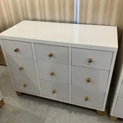 モモナチュラル ラブチェスト ホワイト LOVE CHEST T75 白 タンス