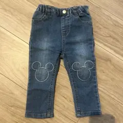 petit main デニム　パンツ　80 ディズニー　ミッキー