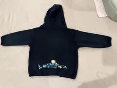 フリース フード付き トレーナー ネイビー