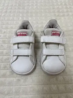 adidas ベビーシューズ 11cm ホワイト ピンクのサムネイル