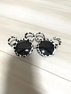 牛柄ミッキー型サングラス ディズニー