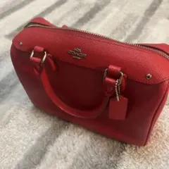 COACH ハンドバッグ レッド