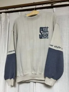 Saint Safe リブ編みスウェット グレー・ネイビー