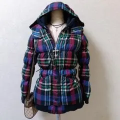 gap ダウンジャケットチェック　 y2k 平成 ギャル archive