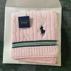 Polo Ralph Lauren タオルハンカチ ピンク ケーブル編みのサムネイル