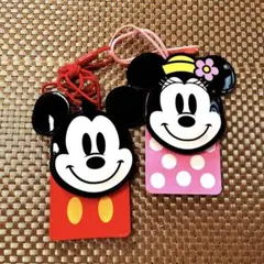 東京ディズニーランド　ミッキー&ミニーチケットホルダー　（昭和）