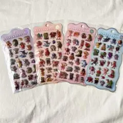 4枚セット◆ イタリアンブレインロット ボンボンシール ぷくぷくシール