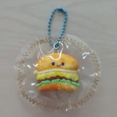 ハンバーガー　スクイーズ　キーホルダー　ボールチェーン⑥のサムネイル