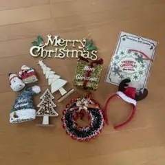 クリスマス　飾り　カチューシャ　10点セット