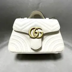 ★日本激レア★GUCCI GGマーモント ミニトップハンドルバッグ