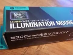 ゲーミングマウスパッド イルミネーションマウスパッド GH-GMPB-BK