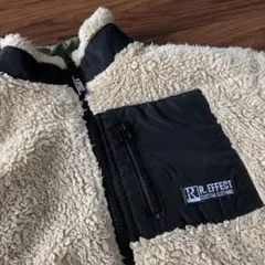 ラットエフェクト　フリースジャケット クリーム色