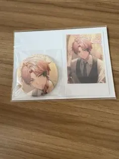 2024年 にじさんじ 誕生日グッズ 缶バッジ＆チェキ風カード 赤城ウェン