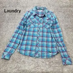【Laundry】ランドリー ネルシャツ チェックのサムネイル