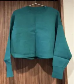 【未着用】snidelショート丈ニット スナイデル グリーン