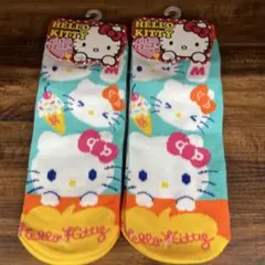 HELLO KITTY ソックス 靴下 22-24cm 2足　キティちゃんのサムネイル