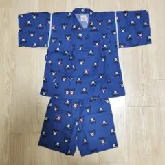 DOUBLE.B ダブルビー 甚平 くま ブルー 120cm