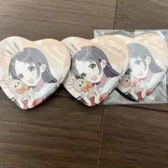 ね*奨様 学マス　GiGO　倉本千奈　Lady Rabbit　ハート缶バッジ