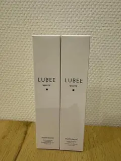 2本セット ルビーホワイト 歯磨き粉 ホワイト二ング LUBEE WHITE