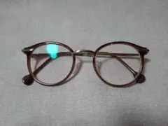 【値下げ】JINS　ブラウン　ラウンド　メガネフレーム