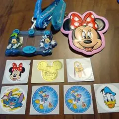 ディズニーキャラクター ストラップ・シールセット