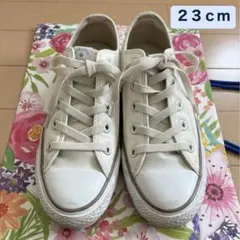 コンバース　ローカット　23cm アイボリー　白　ベージュ　淡色　ネクスター