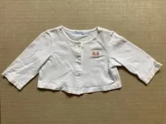 ファミリア カーディガン 70 白