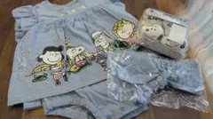 スヌーピー ロンパース・靴下セット