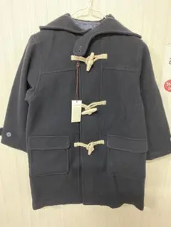 コムサイズム　ブラックダッフルコート130センチ