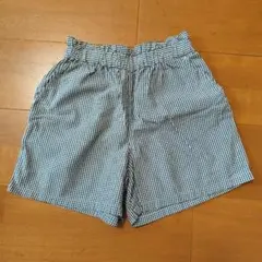チェック柄ハーフパンツ 120cm