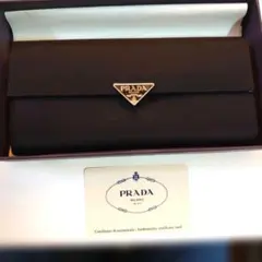 新品未使用 PRADA 長財布 ナイロン テスート 三角プレート 1M1037