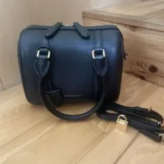 BURBERRY バーバリー 2WAY ミニボストンバッグ ショルダーバッグ 黒