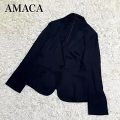 現行モデル アマカ テーラードジャケット ウォッシャブル ネイビー 三陽商会 Lのサムネイル