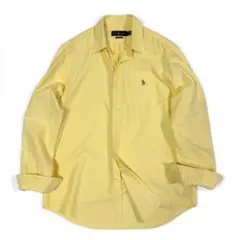ポロラルフローレン 長袖シャツ オックスフォード ポニー 近年 イエロー L