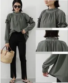 プール　海　フリル ラッシュガード　水陸両用 水着 体型カバー UVカット 新品